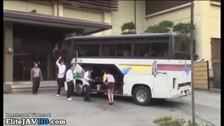 asian teacher wants fuck on the college bus Video