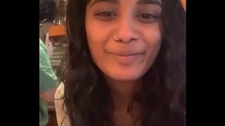Indian girl from New York twerk in front her mother and rub her nipple live Video